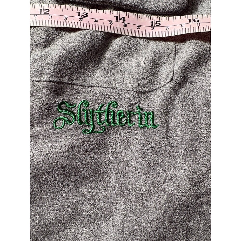 Harry Potter Slytherin Cropped Blazer Jacket Womens Gray Green Size M - Picture 9 of 10